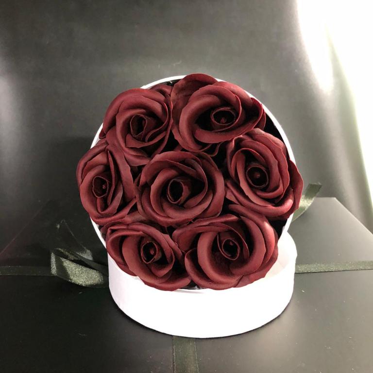 Cutie trandafir SAPUN